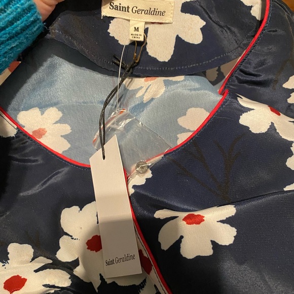 Saint Geraldine Navy Floral Dress - Picture 3 of 4